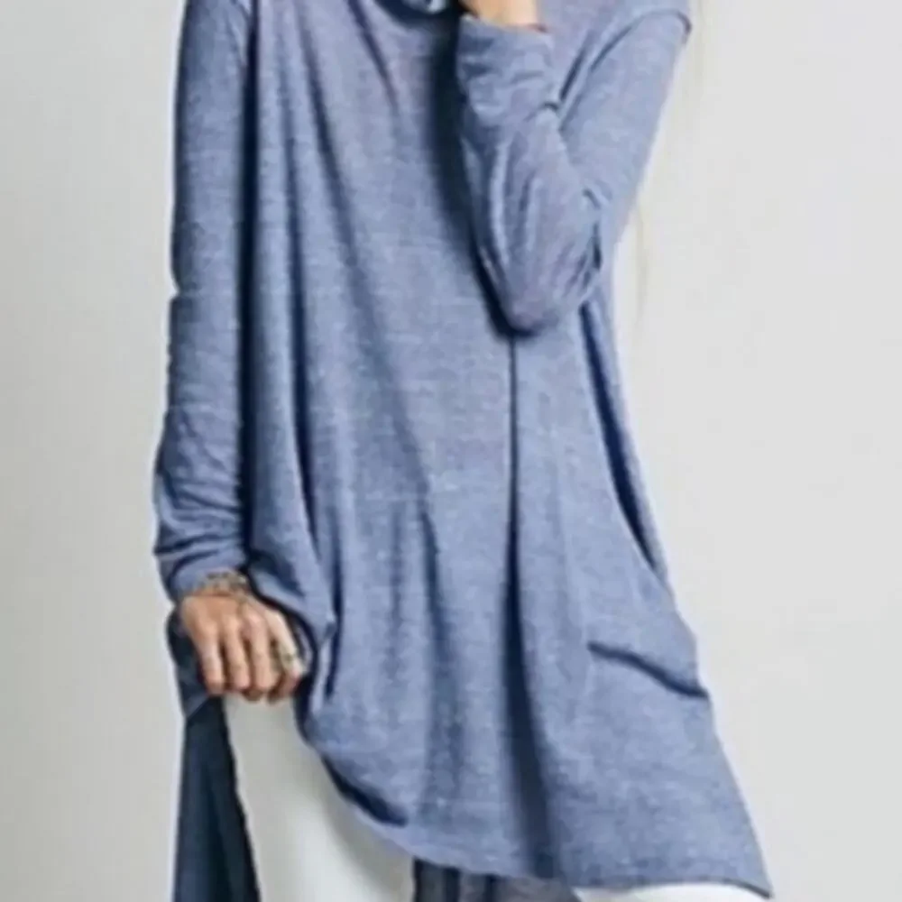 Free People We the Free Blue Wonder Tunic Top size M